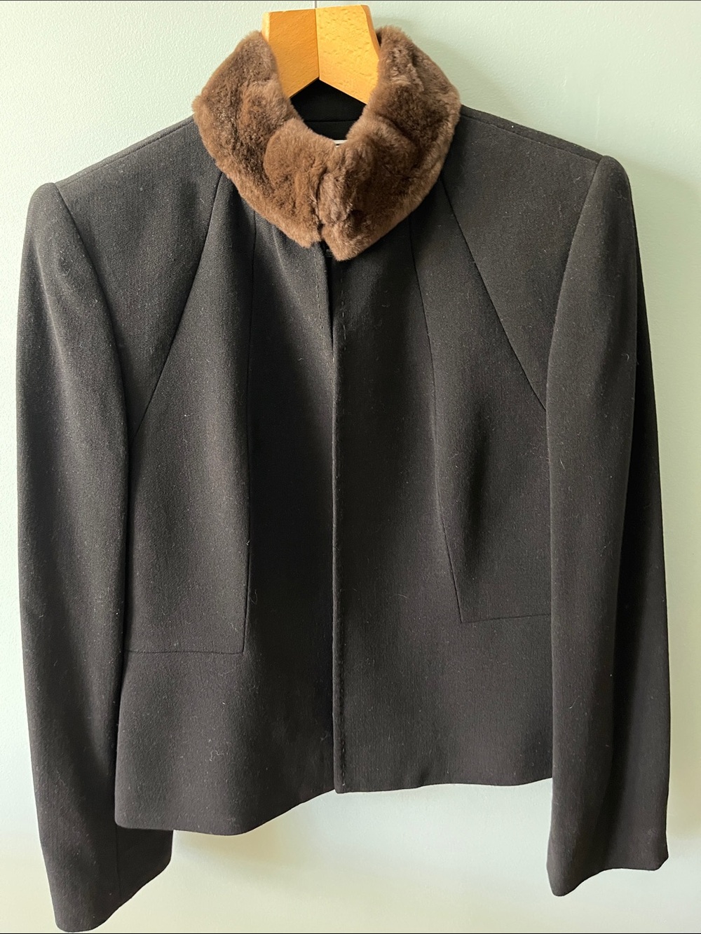 Vintage Carlisle wool/fur  blazer.      10